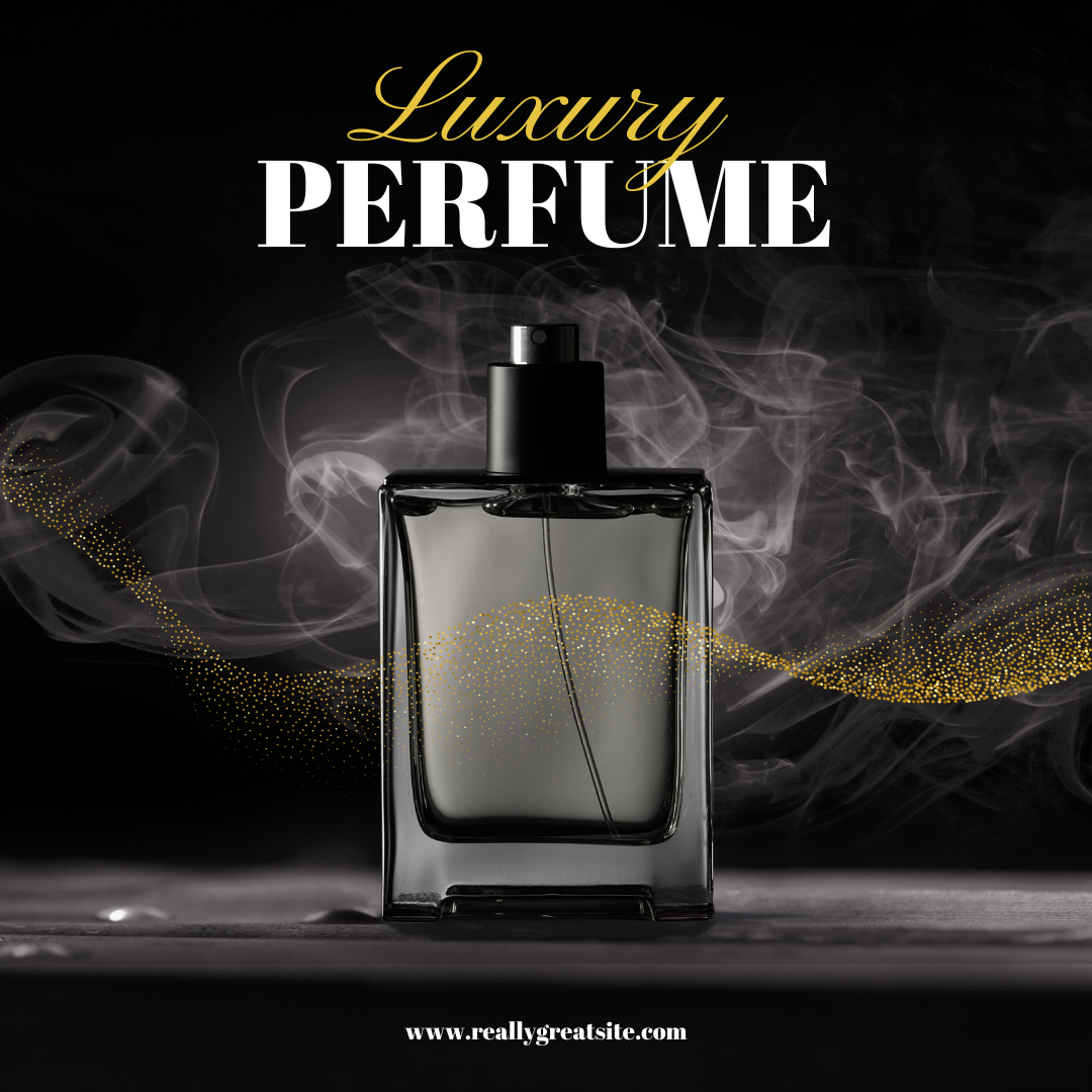 Black And Gold Luxury Perfume Instagram Post