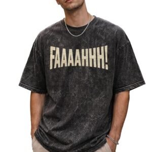boffi ... 100% Cotton Oversized T-Shirt Unisex Drop Shoulder Dye Washed Street Look Black Pack of 1